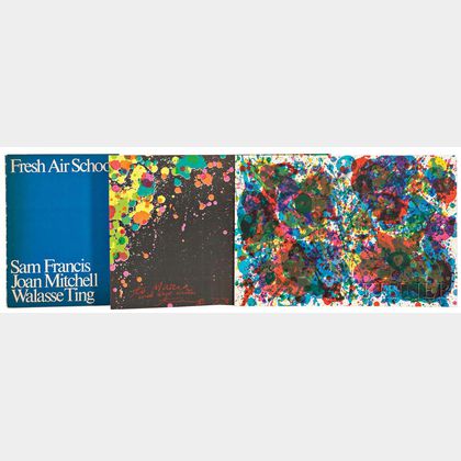 Fresh Air School /A Portfolio of Three Works: Sam Francis (American, 1923-1994),Untitled
