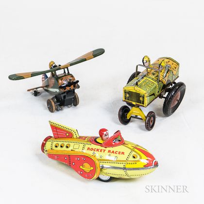 Three Tin Toy Vehicles