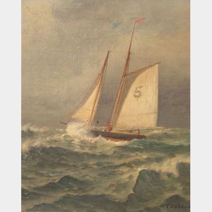Lemuel D. Eldred (Massachusetts,1848 - 1921) Pilot Boat.