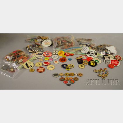 Collection of Assorted Collectible Pinback Buttons