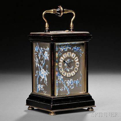 Brass and Ebonized Hour-repeating Carriage Clock