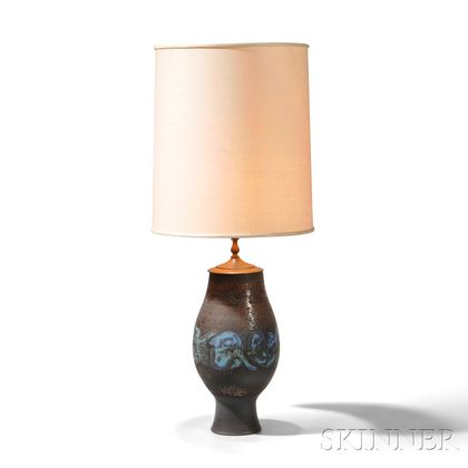 Mary (1909-2007) and Edwin (1910-2008) Scheier Pottery Table Lamp 