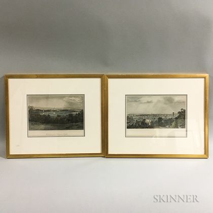 Two Framed D. Appleton & Co. Hand-colored Engravings