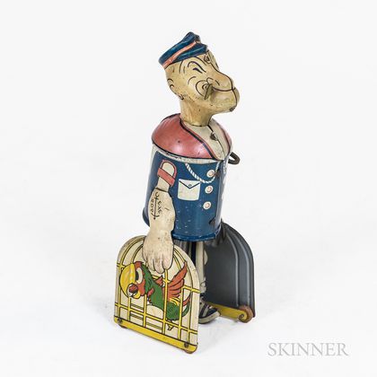 Marx Popeye the Sailor Tin Windup Toy