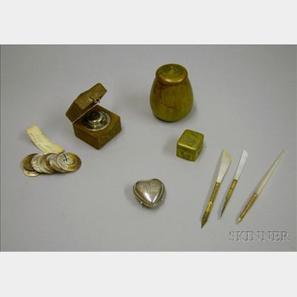 Group of Desk Items and Findings