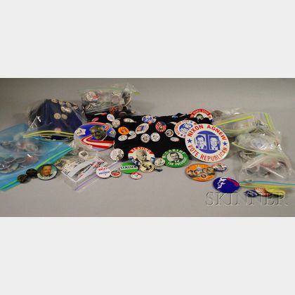 Collection of 1950s-70s U.S. Political Pinback Buttons