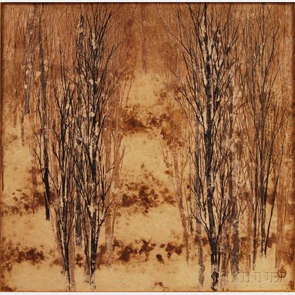 Kasugai Masayoshi (Japanese, b. 1921) Trees in Winter.