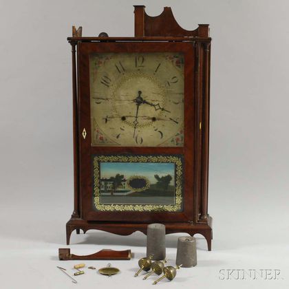 E. Terry & Sons Pillar and Scroll Clock
