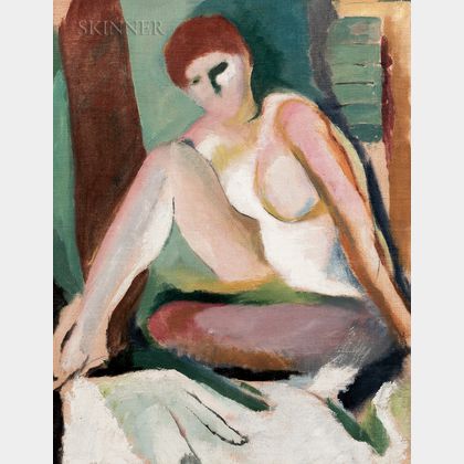 Arthur Beecher Carles (American, 1882-1952) Seated Nude