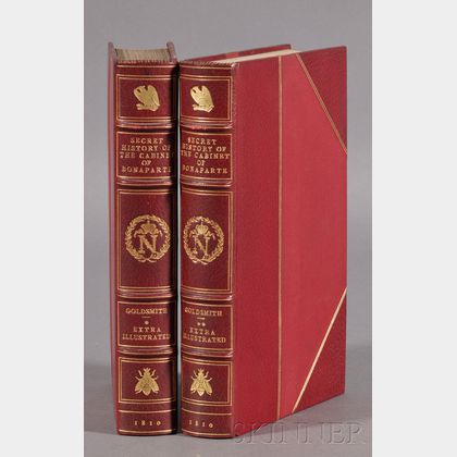 (Napoleon, Extra Illustrated, Decorative Binding),Goldsmith, Lewis (1763?-1846)