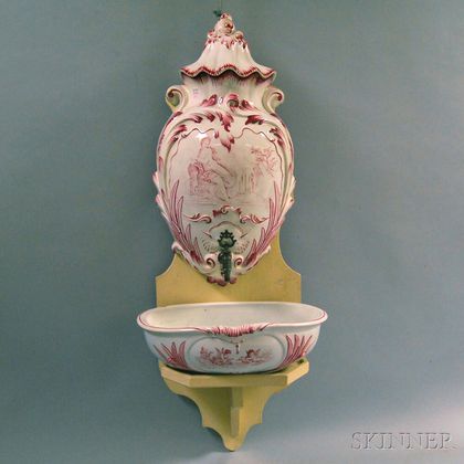 Faience Lavabo with Stand