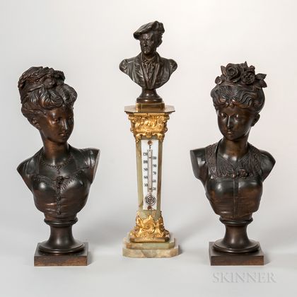 Three Continental Bronze Items
