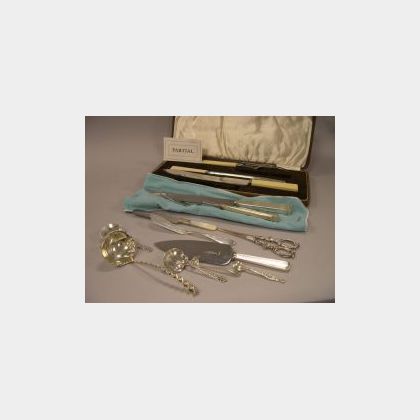 Seventy Pieces of Sterling Silver and Silver Plated Flatware and Accessories