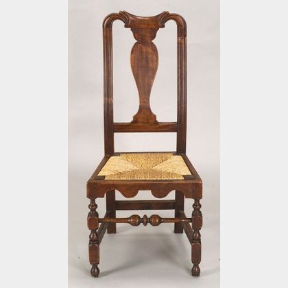 Carved Maple Side Chair
