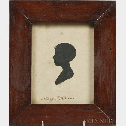 Silhouette Portrait of a Young Woman