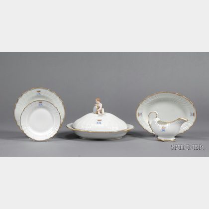 Twelve Royal Copenhagen Porcelain Tablewares