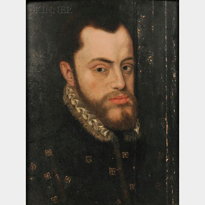 Anthonis Mor van Dashorst (Dutch, 1516-1575) After Giacomo Antonio Moro Copy of the Portrait of Philip II of Spain