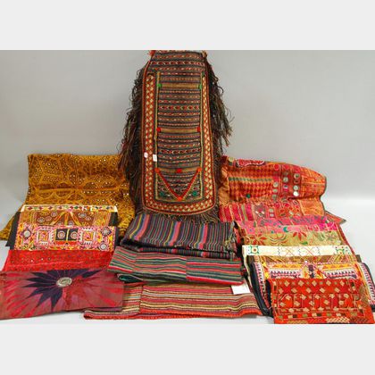 Group of Mostly South Asian Textiles