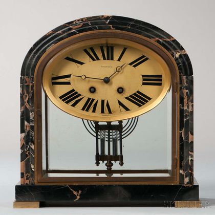 Tiffany & Co. Marble Art Deco Mantel Clock