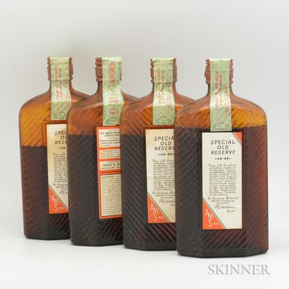 Harry E Wilken Special Old Reserve 15 Years Old 1917, 4 pint bottles (oc) 