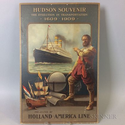1909 Holland-America Line Lithographed Advertisement