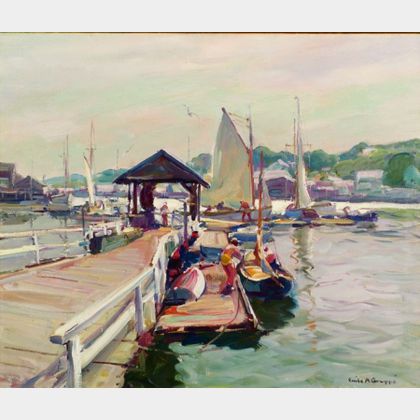 Emile Albert Gruppe (American, 1896-1978) The Float, East Gloucester 
