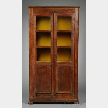 Continental Oak Glazed Display Cabinet
