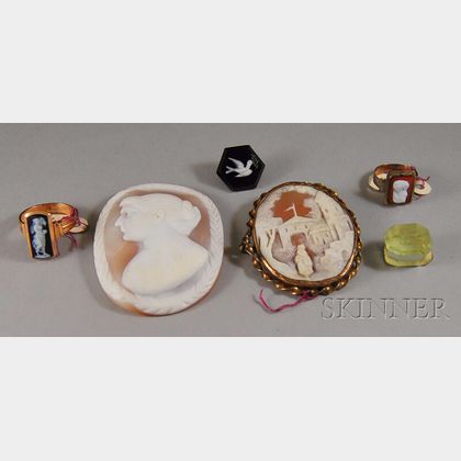 Small Group of Cameo Jewelry