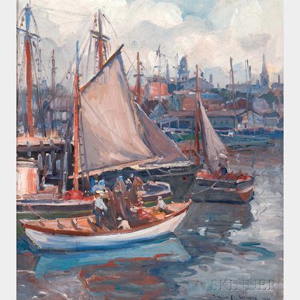 Emile Albert Gruppé (American, 1896-1978) Gloucester Harbor