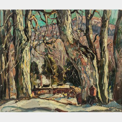 William Lester Stevens (American, 1888-1969) Winter in the Woods