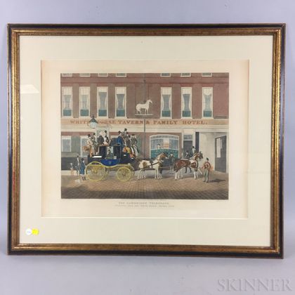 Two Framed Lithographs of Coaching Scenes