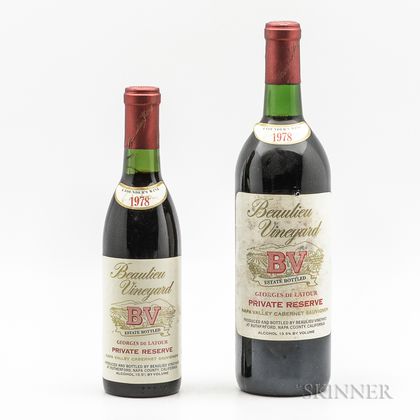 Beaulieu Vineyard Cabernet Sauvignon Georges de Latour Private Reserve, 1 demi bottle 1 bottle 