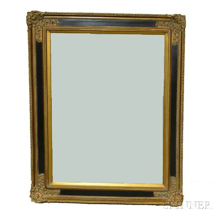 Large Gilt-framed Beveled Glass Mirror