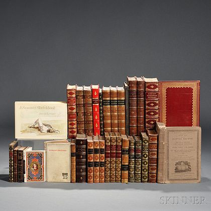 Decorative Bindings, Sets, Thirty-five Volumes Fine Bindings, English Literature, and Others.