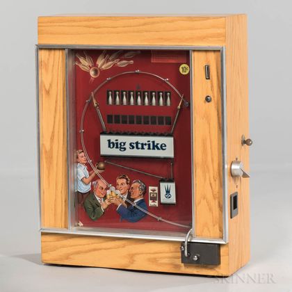"Big Strike" 10-cent Coin-operated Bowling Arcade Game