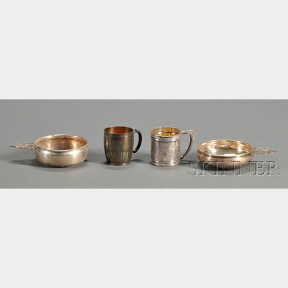 Four Sterling Child's Tablewares