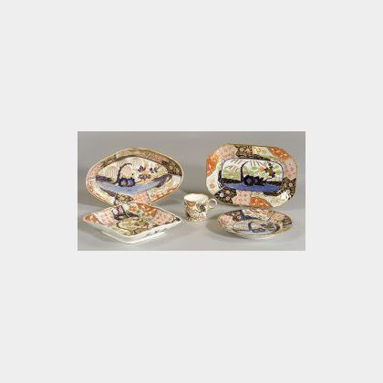 Group of English Imari Palette Ceramic Tablewares