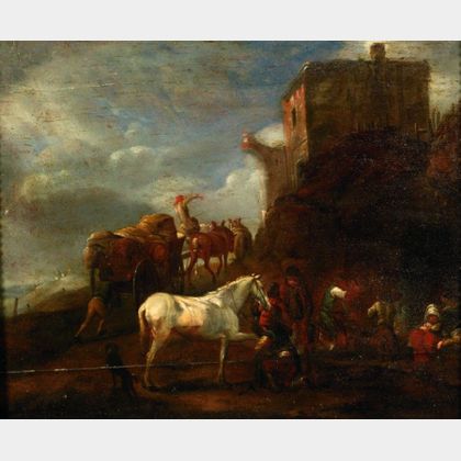 After Philips Wouwerman (Dutch, 1619-1668) Shoeing a Horse
