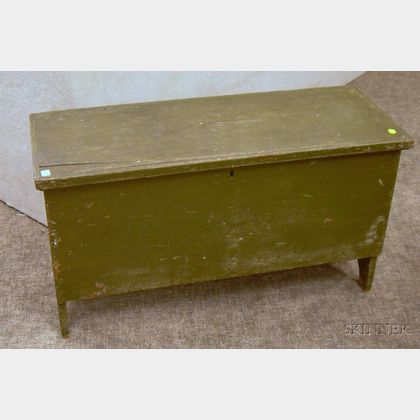 Green-painted Six-Board Chest. 