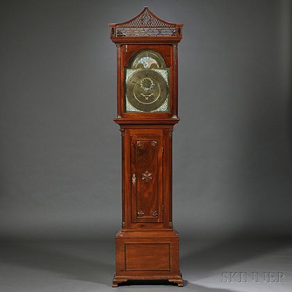 John Hamilton Mahogany Tall Clock