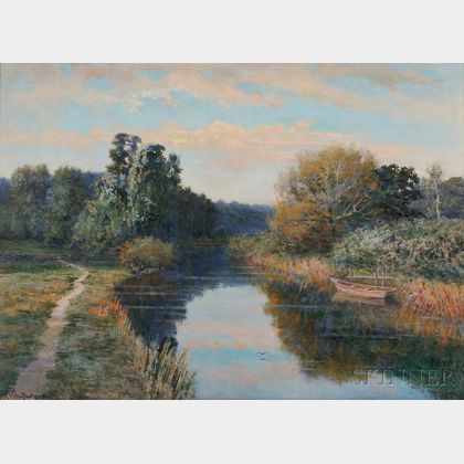 Robert Ward Van Boskerck (American, 1855-1932) River Landscape