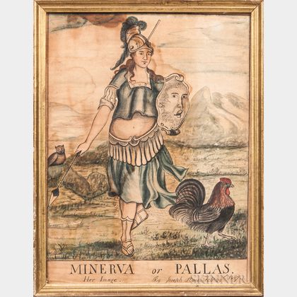 Joseph Stone (act. Framingham, Massachusetts, Early 19th Century) Minerva or Pallas Her Image