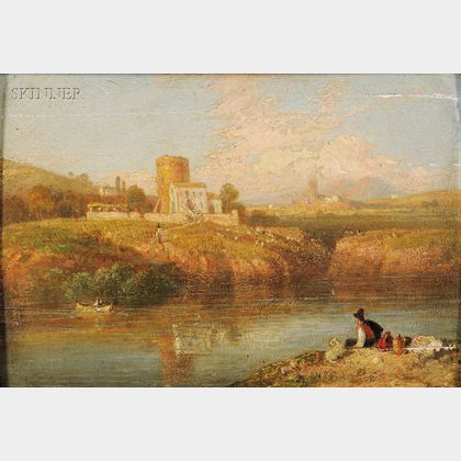 William Havell (British, 1782-1857) ...Torre del Cinque...Tiber