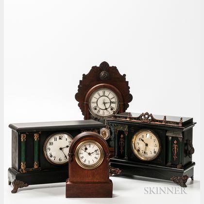 Four American Shelf Clocks