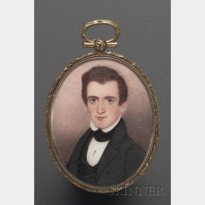 Portrait Miniature of a Young Gentleman