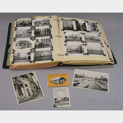 Album of European Travel Postcards, Photographs, and Ephemera
