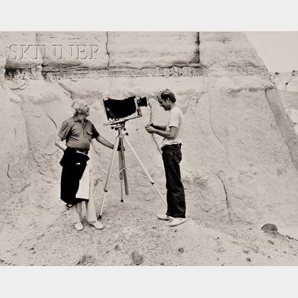 Five Photographs: David Lubbers (American, b. 1947),Willard and Murray Van Dyke, White Cliffs near Abiquiu, New Mexico, August 1981...