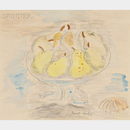 Raoul Dufy (French, 1877-1953) Bowl of Pears with a Shell