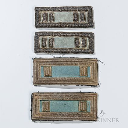 Two Pairs of Infantry Captain's Shoulder Boards