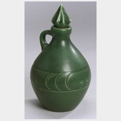 Rookwood Pottery Green Bottle